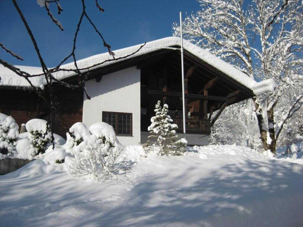 Panoramahotel Karwendelhof exterior in winter, Wallgau, Bavaria
